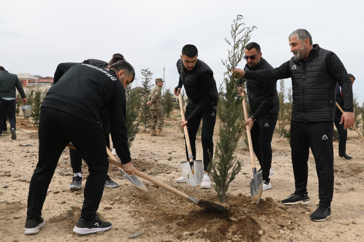 “Qarabağ”dan ağacəkmə aksiyası - FOTOSESSİYA 