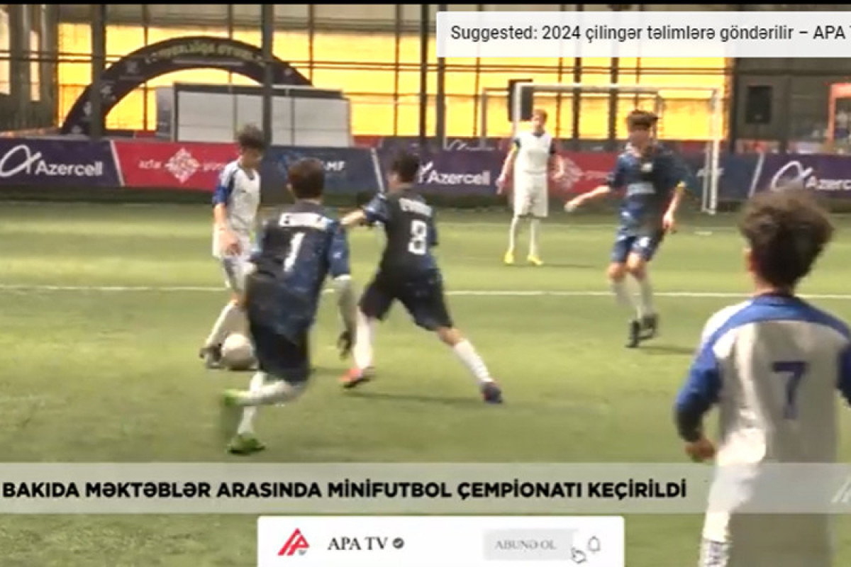 Bakıda məktəblər arasında Minifutbol çempionatı keçirildi - VİDEO 