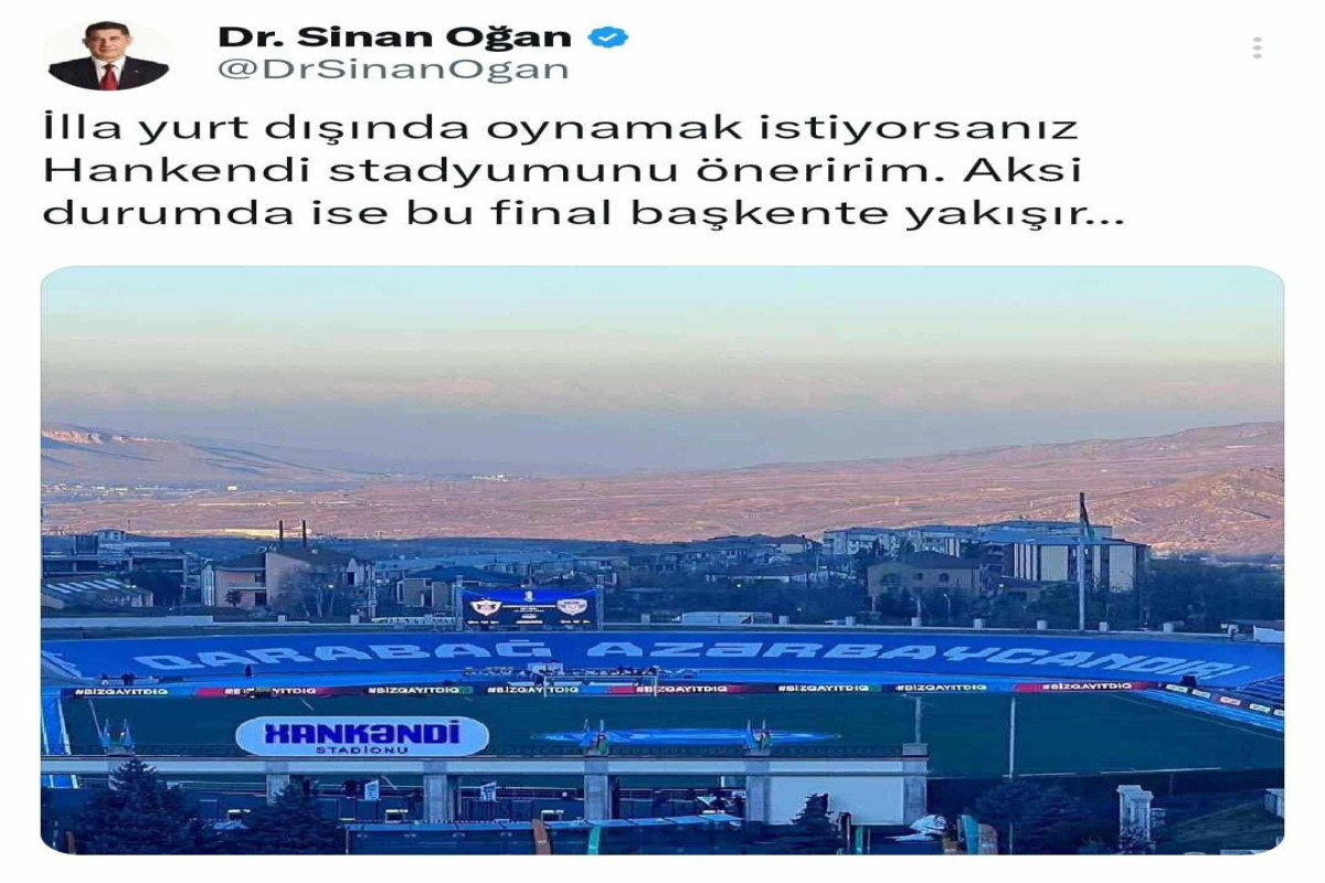 Sinan Oğandan Xankəndi çağırışı