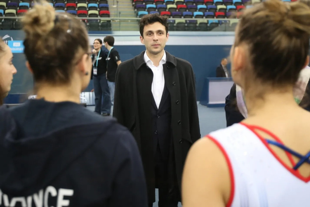 Fransa səfiri Milli Gimnastika Arenasında